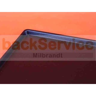 Thekenblech Kunststoff schwarz genarbt 40x30cm
