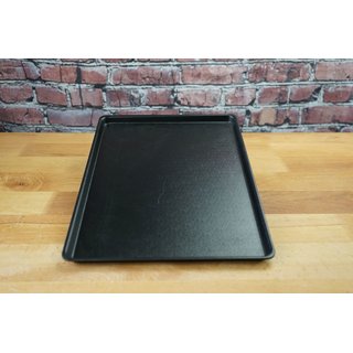 Thekenblech Kunststoff schwarz genarbt 19,5x60cm